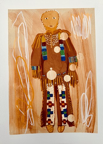 Niimiipuu doll dark buckskin 