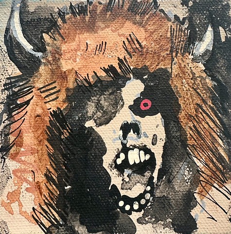 ZOMBIE SKINZ-buffalo head 