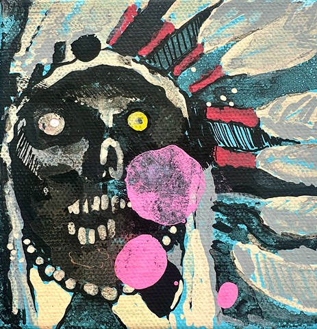 ZOMBIE SKINZ- yellow eye 