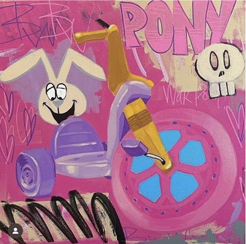 War pony study - pink 