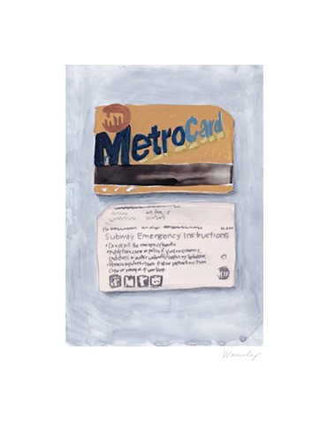 NYC metro card print