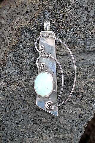 sterling silver, sleeping beauty turquoise