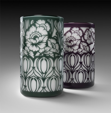 Grey and Purple Althea Cylinders 