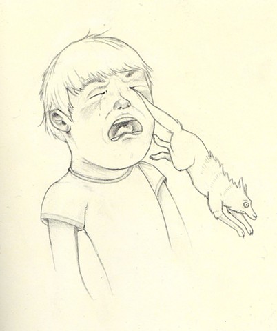 the boy who cried wolf (original sketch)