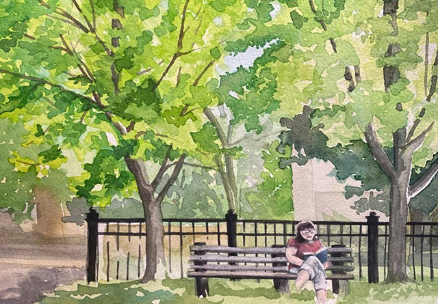 untitled - (plein air at Durand Park)