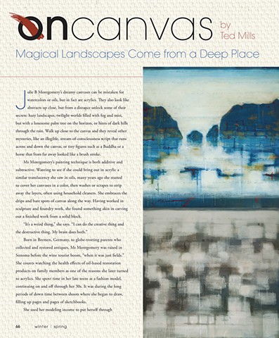 Montecito Magazine On Canvas