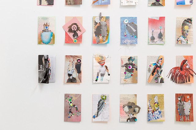 "My Family, Friends, (and  I) as Tarot Cards" - Detail of installation