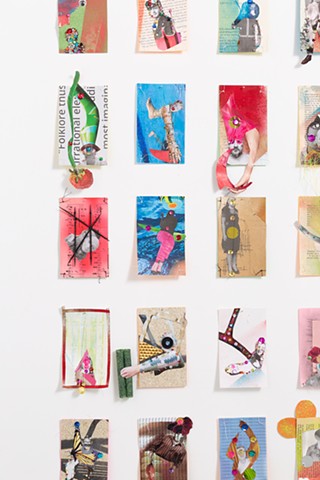 "My Family, Friends, (and  I) as Tarot Cards" - Detail of installation