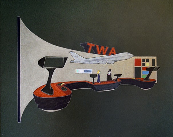 TWA check-in counter