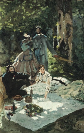 After Monet's  "Le dejeuner sur l’herbe"