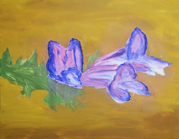 flowers, art, penstemon
