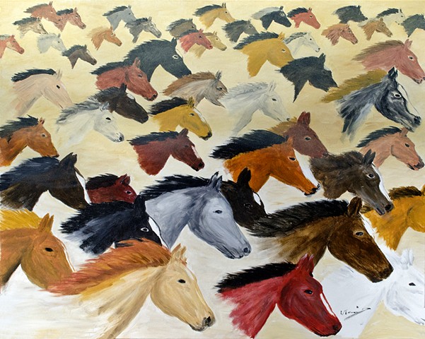 horses, stampede