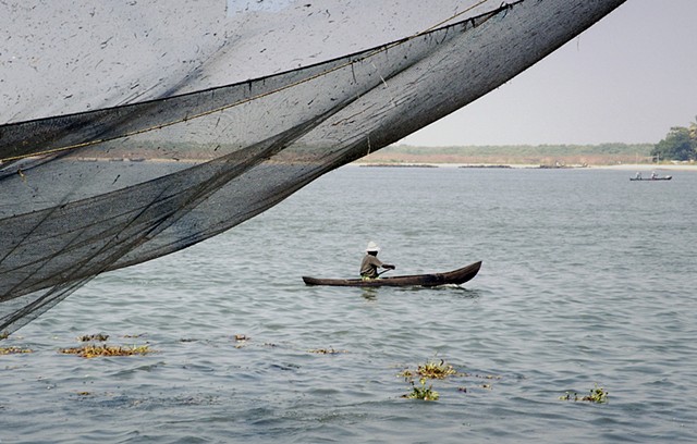 Kochin, India, fishing, net