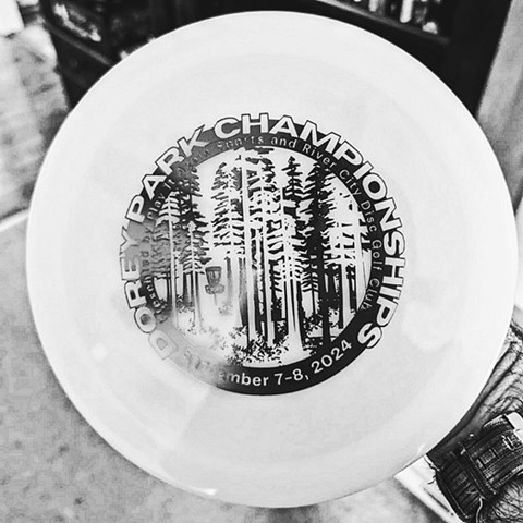 Dorey Park Championships Logo 2024 - Stamped Disc