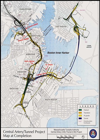 Central Artery/Tunnel Map