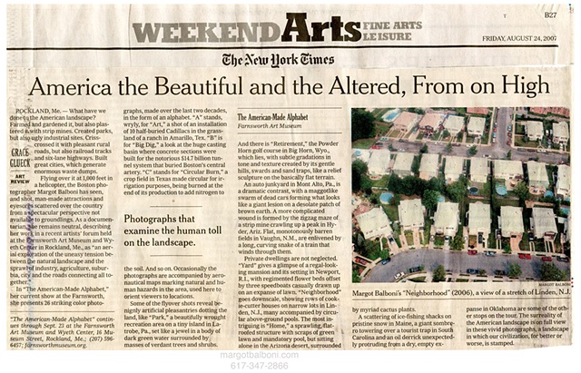 NEW YORK TIMES ART REVIEW