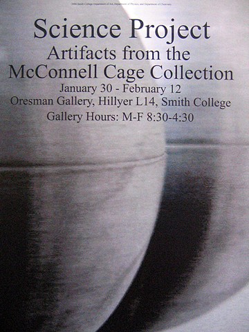 Poster for "Science Project: Artifacts from the McConnell Cage Collection"