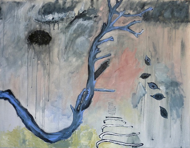 acrylic painting, Kimberley art, The Stick, Confused Weather