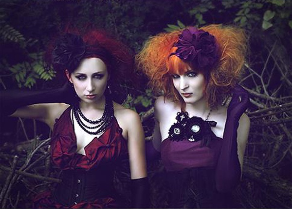 high art studio; hair/mu drop dead gorgeous; wardrobe gothica