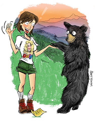 Woman Meets Bear
(for the "Women of the Mountains" issue of Smoky Mountain Living)