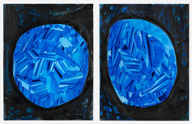 Abstract, blue and black, blobs, A Small and Needful Fact, Ross Gaye, Eric Garner