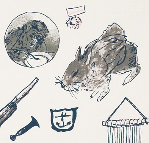 Commemorative Print: Sky Bunny (Detail)
