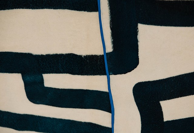 This installation was made specifically for and with the students of Grand Valley State University and was installed in the Calder Center for the Arts.  These Disfunctional mazes combine and sprawl across the room and climb up onto the wall.  Small "treasures" found on my daily dog walks, and rescued - were mounted on hand made ceramics and hung on the walls, small relics, saved from the mess of Detroit streets and preserved for all time as art.