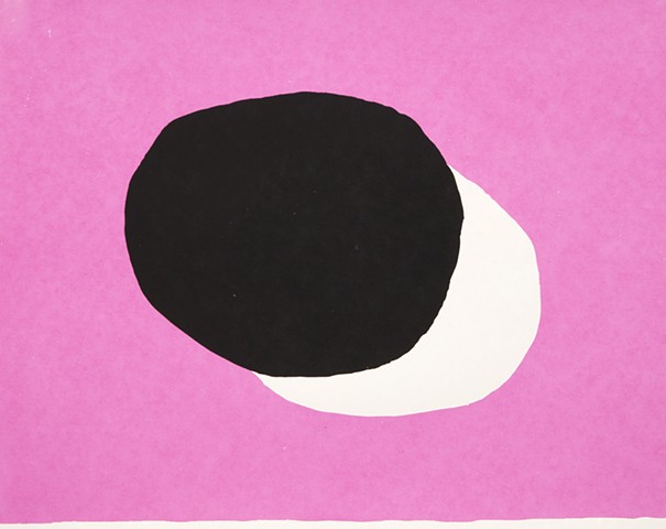 The Thing and Its Absence, Lack, Lacan, Print, Silkscreen print, Magenta, black