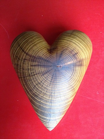 Mulberry Wood Heart