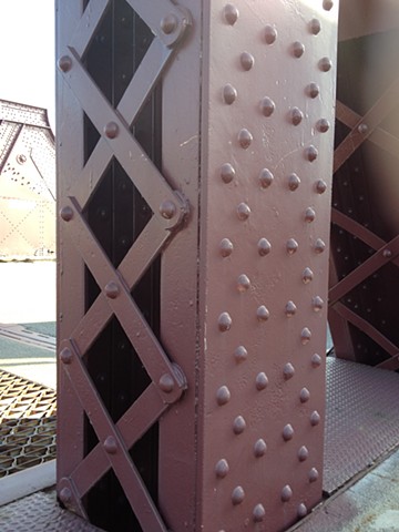 Detail of Iron Work over the Chicago River