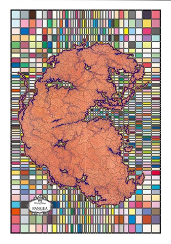 World Map of Pangea Early Triassic