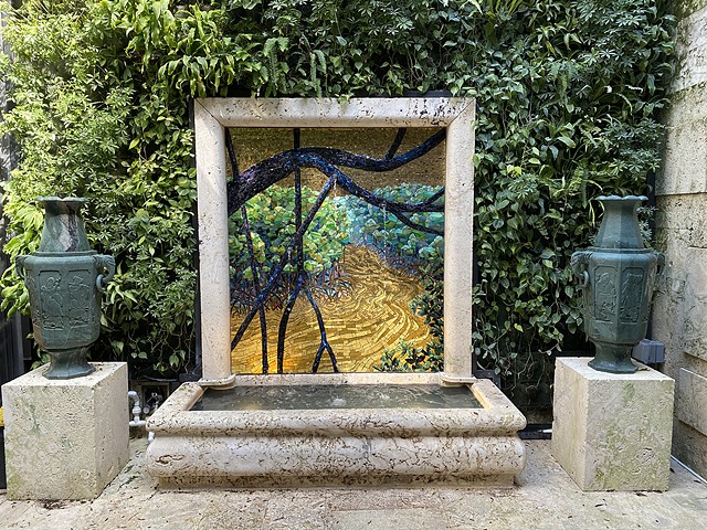 Mangrove River Fountain Mosaic
