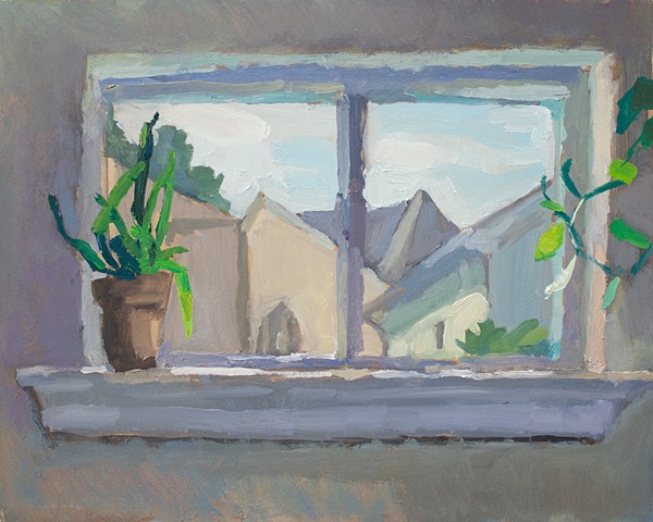 still life window painting