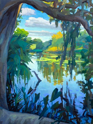 Pretty Dangle, 40x30in, acrylic and oil on canvas, sold