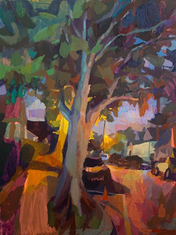 Enveloped, 40x30in, acrylic, oil, and oil stick on canvas, available