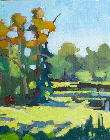 City Park Bayou, 10x8in, oil on linen, sold