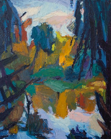 Frame, 10x8in, oil on panel, available