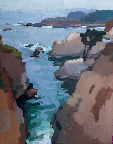 Point Lobos, 14x11in, oil on panel, sold