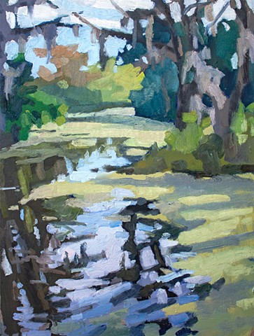 Ripples, 16x12in, oil on panel, sold