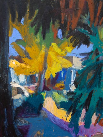 Peaking, 12x9in, oil on panel, available