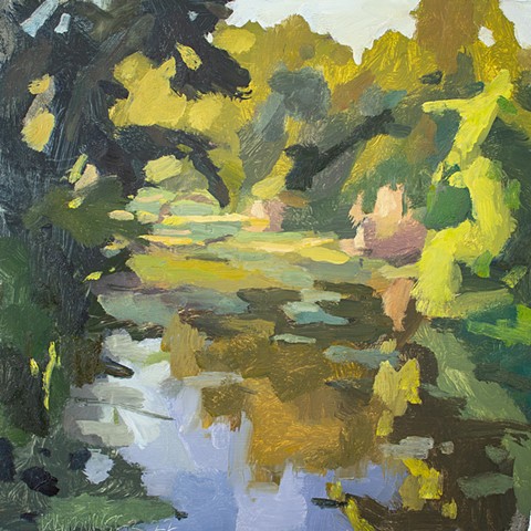 Late Summer Light, 12x12in, oil on panel, sold