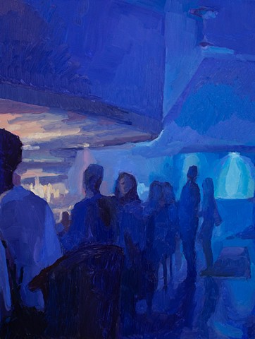 Blue Bar, 24x18, oil on panel, sold