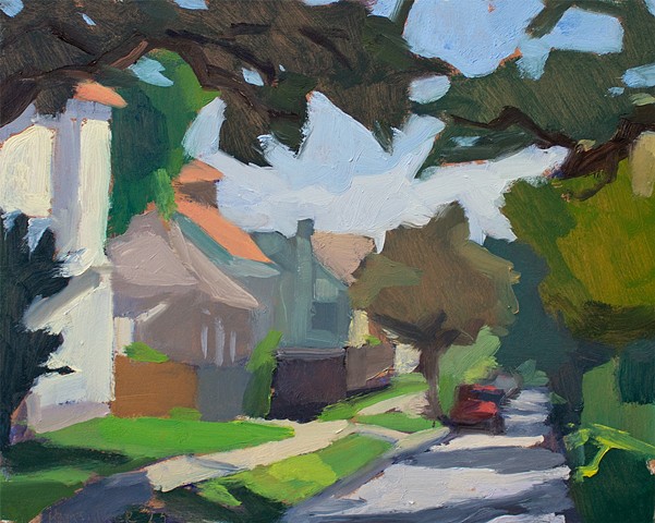 Mid-Day Mid-City, 8x10in, oil on panel, sold