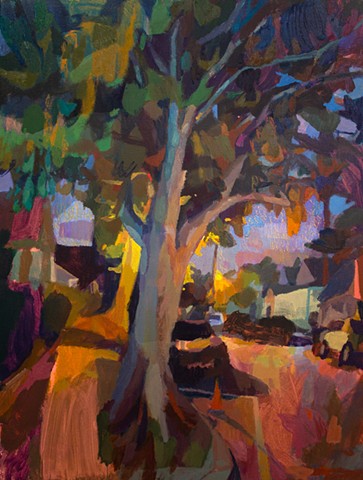 Enveloped, 40x30in, acrylic, oil, and oil stick on canvas, available