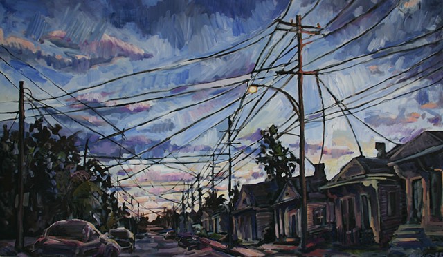 Down the Road, 36in x 60in, oil on canvas