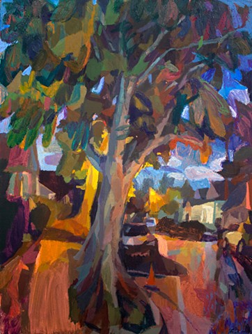Enveloped, 40x30in, acrylic, oil, and oil stick on canvas, available