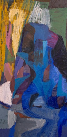 Subtle Shift, 36x18in, acrylic and oil on canvas, available