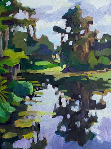 Bayou Reflections, 12x9in, oil on panel, sold 