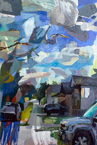 Flight, 60x40in, oil on canvas, available