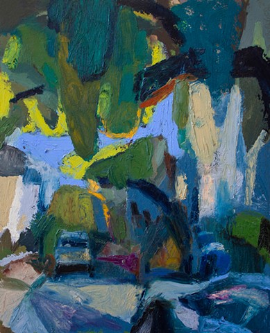 Gravity, 10x8in, oil on panel, $500